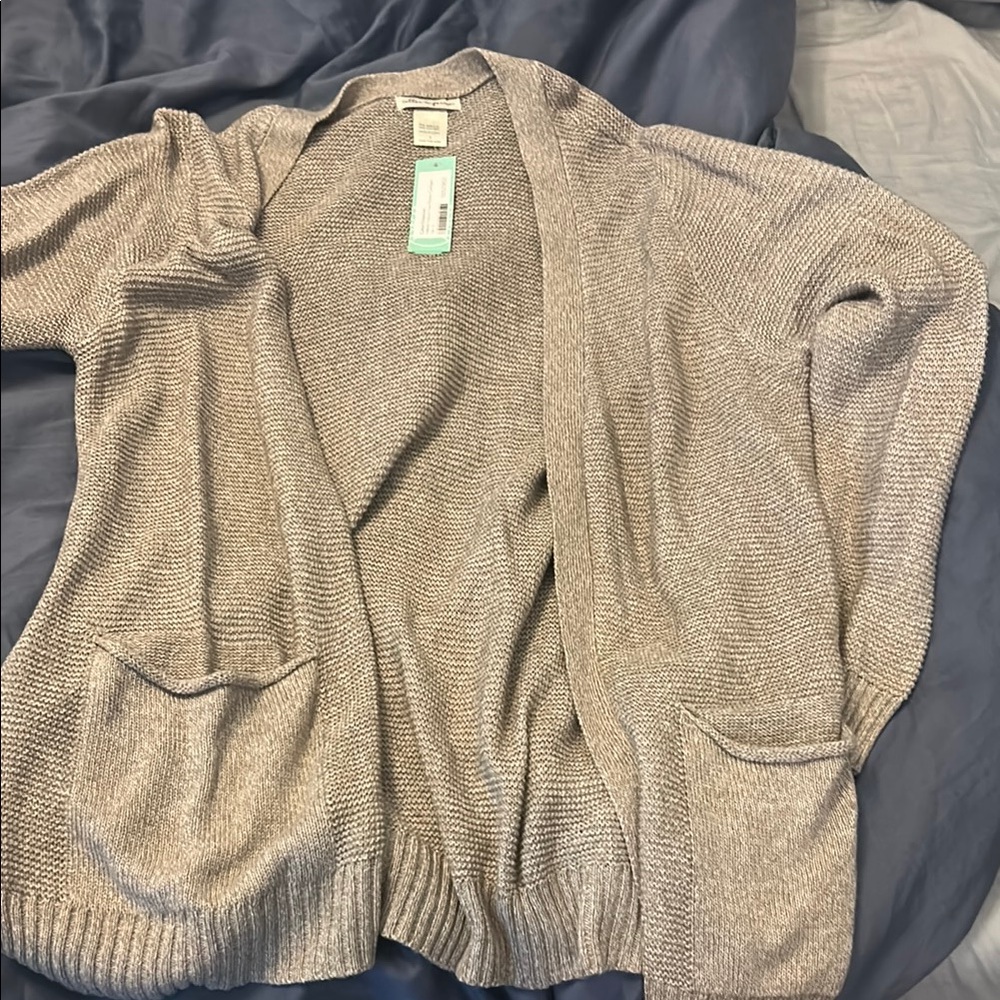 Cotton Emporium Cream Knit Cardigan Sweater